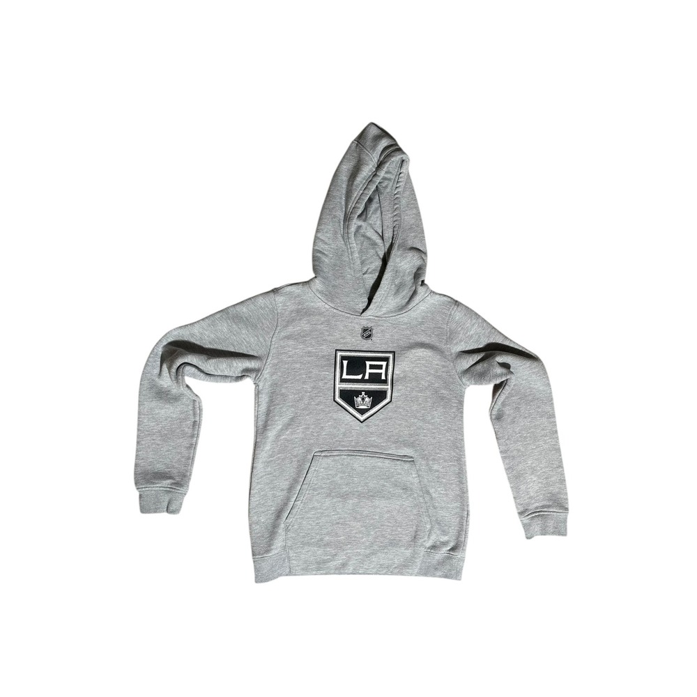 Los Angeles Kings NHL Youth Gray Pullover Hoodie Sweatshirt - Hockey